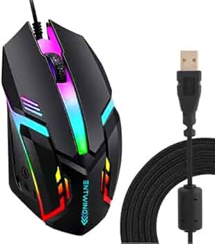 ماوس ألعاب Linmony EM102 بإضاءة RGB.