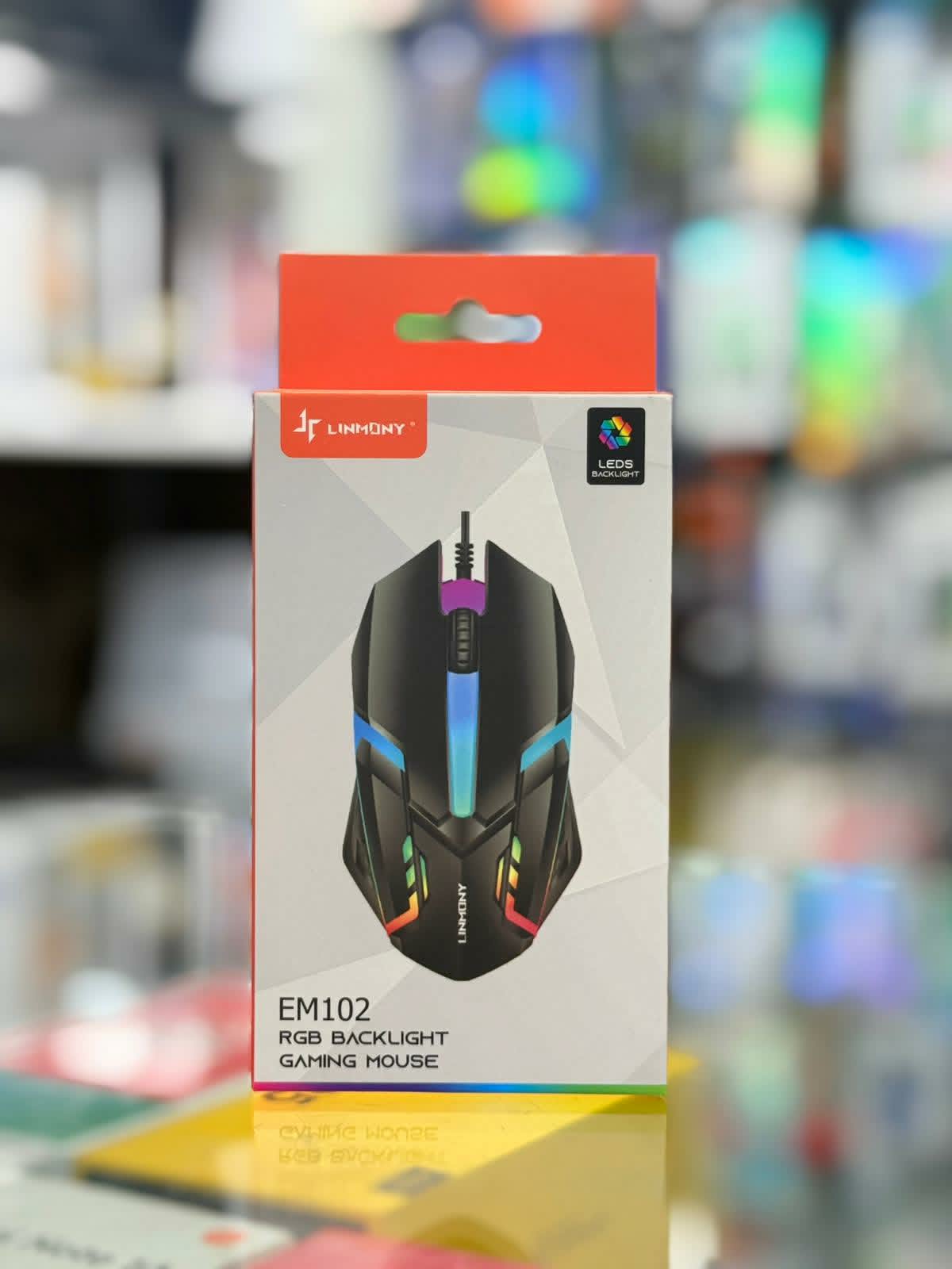 ماوس ألعاب Linmony EM102 بإضاءة RGB.