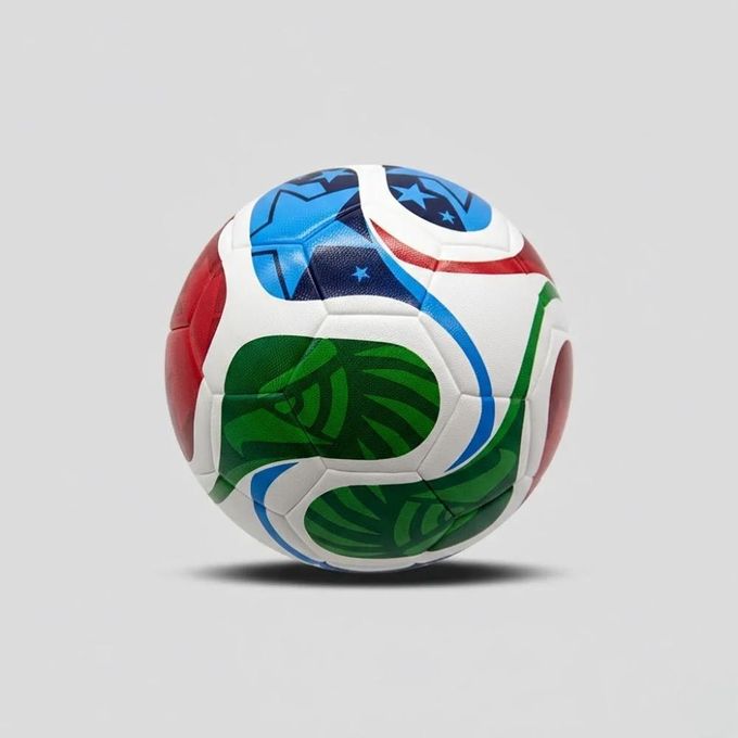كرة قدم مستوحاة من تصميم كأس العالم FIFA 2026