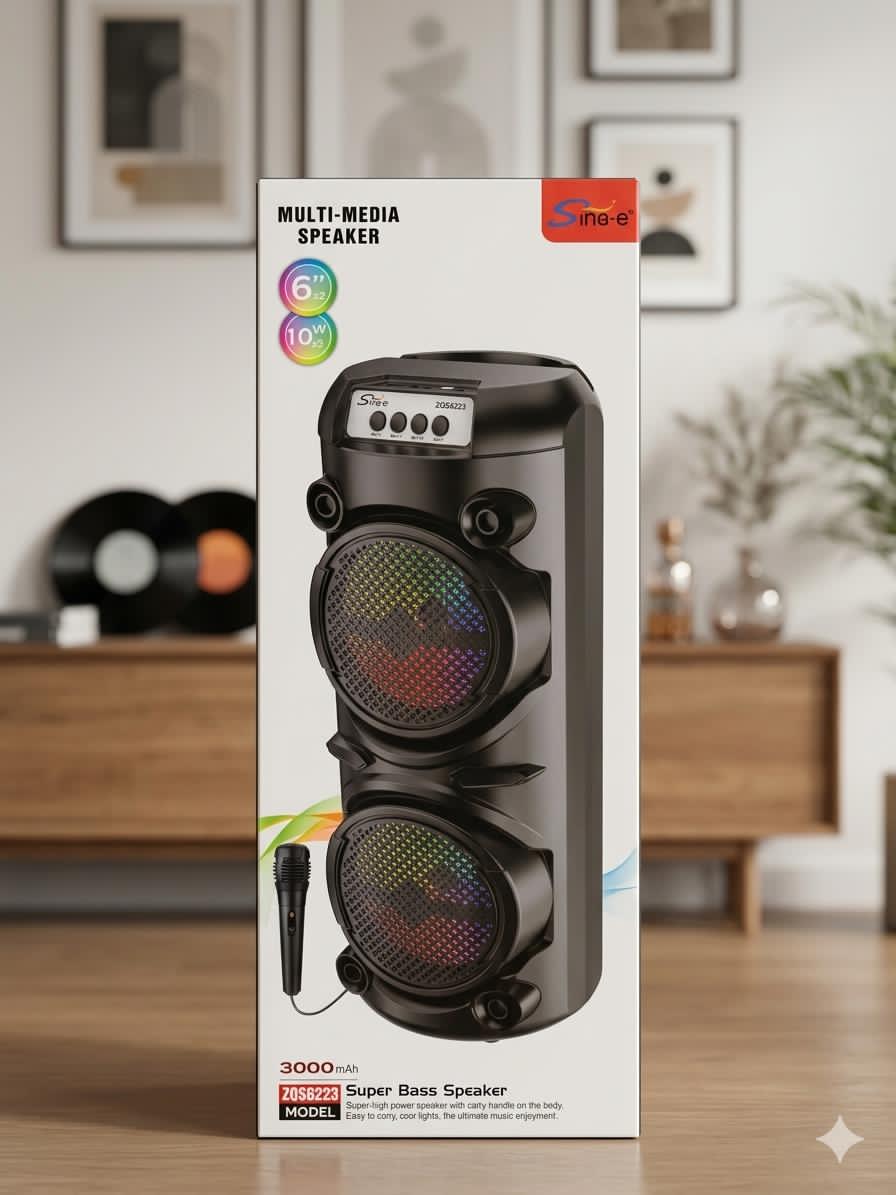 مكبر الصوت اللاسلكي المحمول Sing-E Super Bass Speaker (موديل ZQS6223)