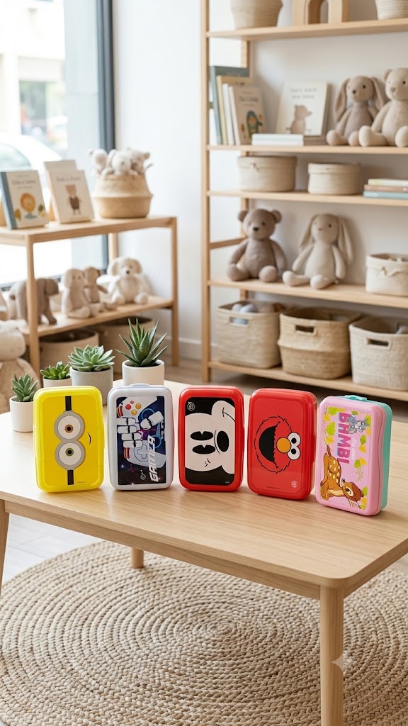 صندوق طعام للأطفال (Lunch Box) بتصميم شخصيات كرتونيه