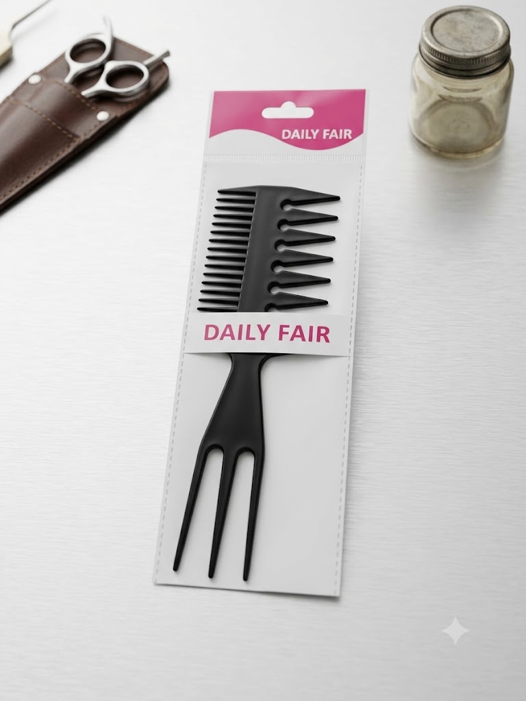 المشط الأسود من "Daily Fair" لتصفيف الشعر