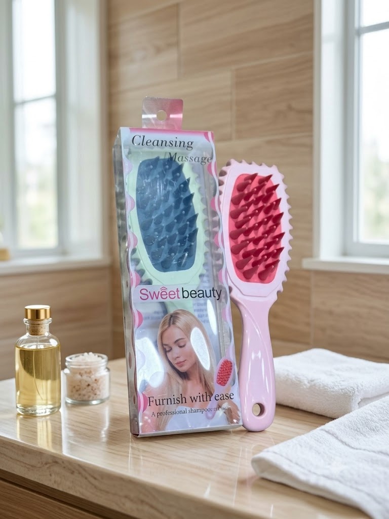 فرشاة تدليك وتنظيف فروة الرأس  Sweet Beauty