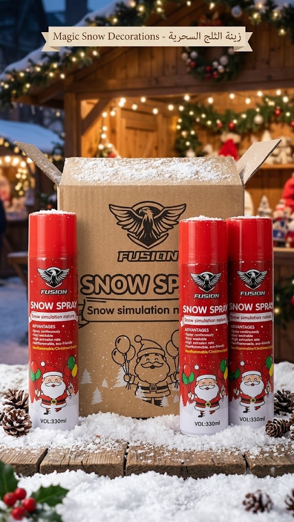 بخاخ الثلج الاصطناعي (Snow Spray) من العلامة التجارية Fusion،